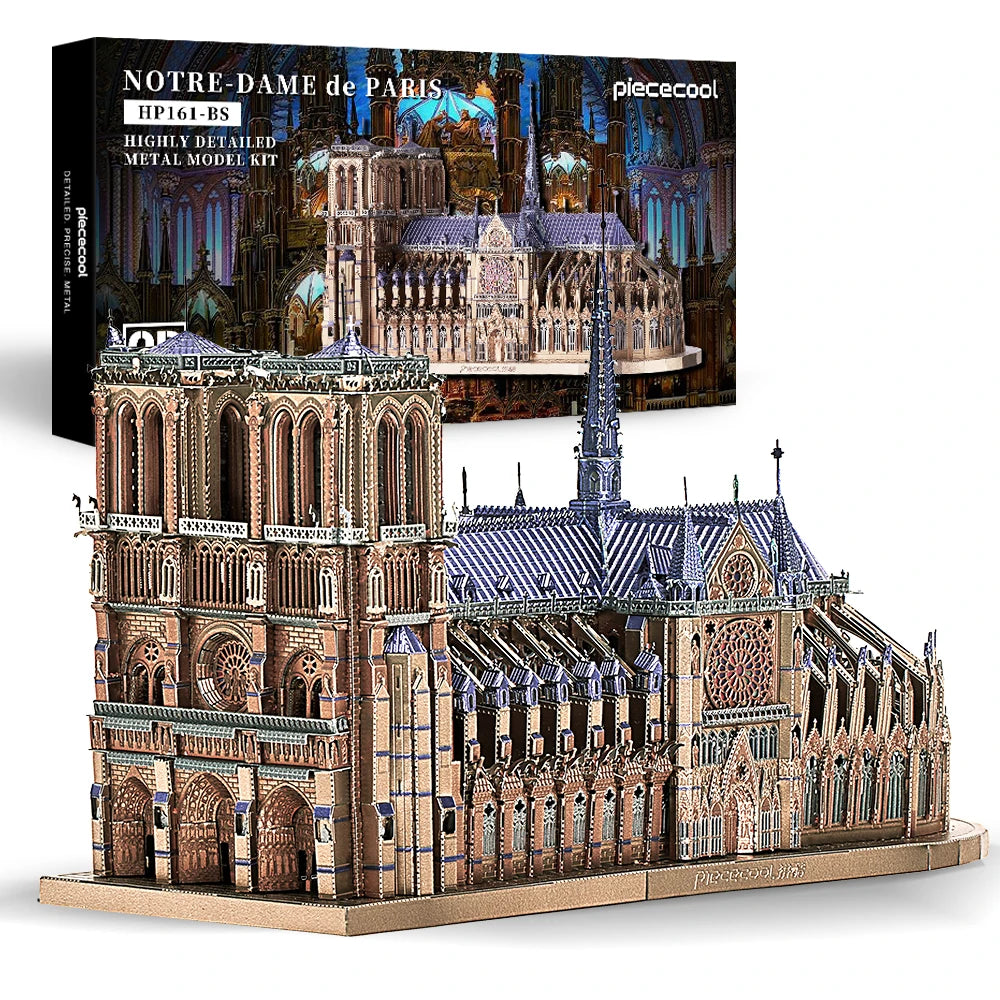 Notre-Dame de Paris 3D Metal Puzzle Kit