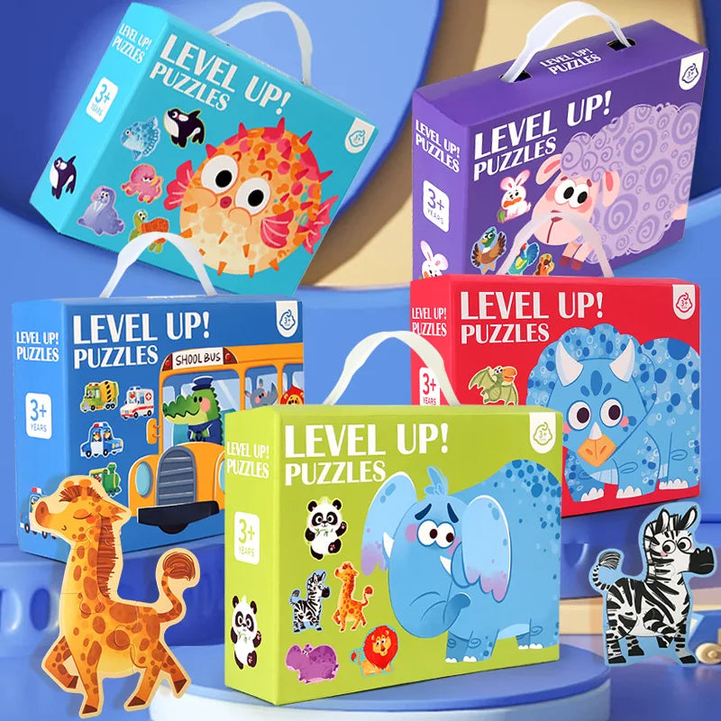 Cartoon Animal Puzzle Set