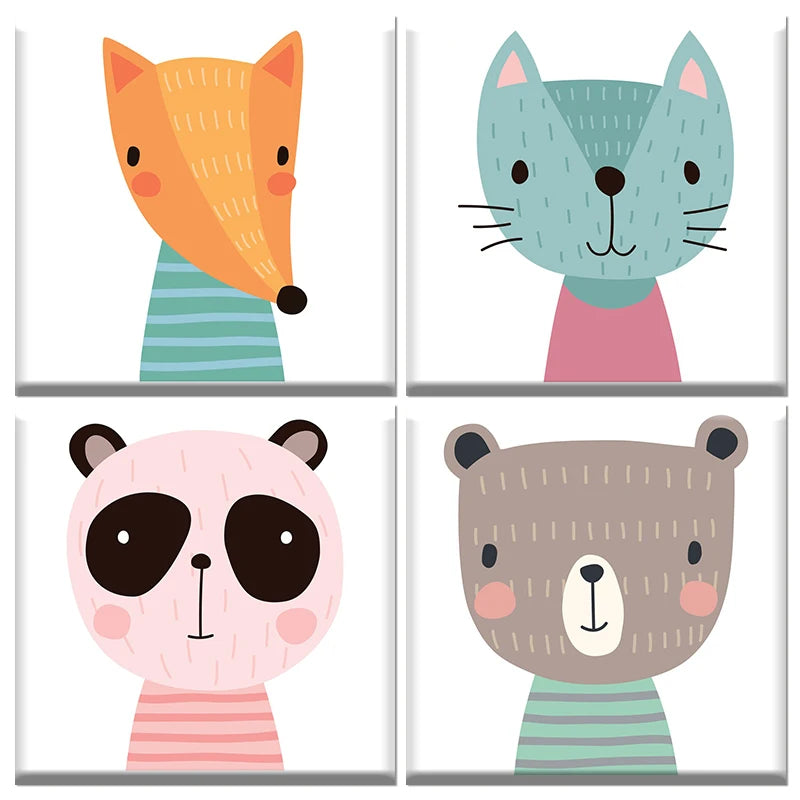 Cartoon Paint by Numbers Kit