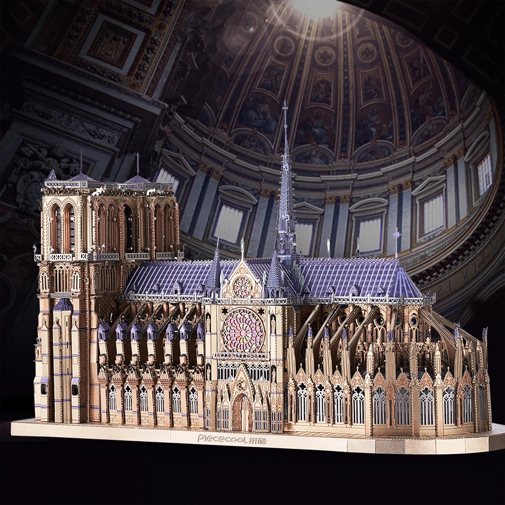 Notre-Dame de Paris 3D Metal Puzzle Kit