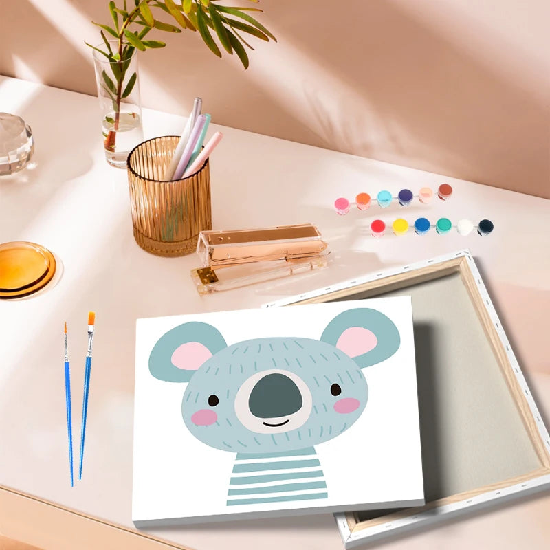 Cartoon Paint by Numbers Kit