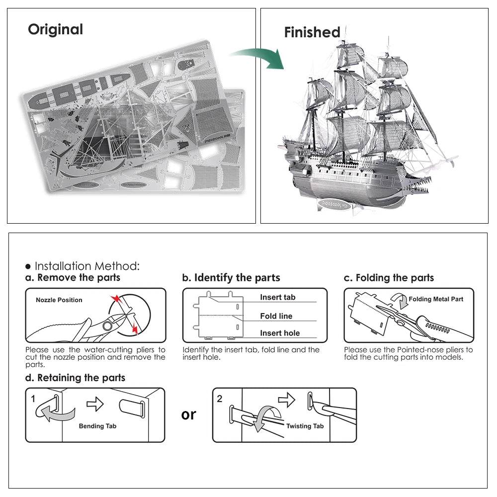 The Flying Dutchman 3D Metal Puzzle