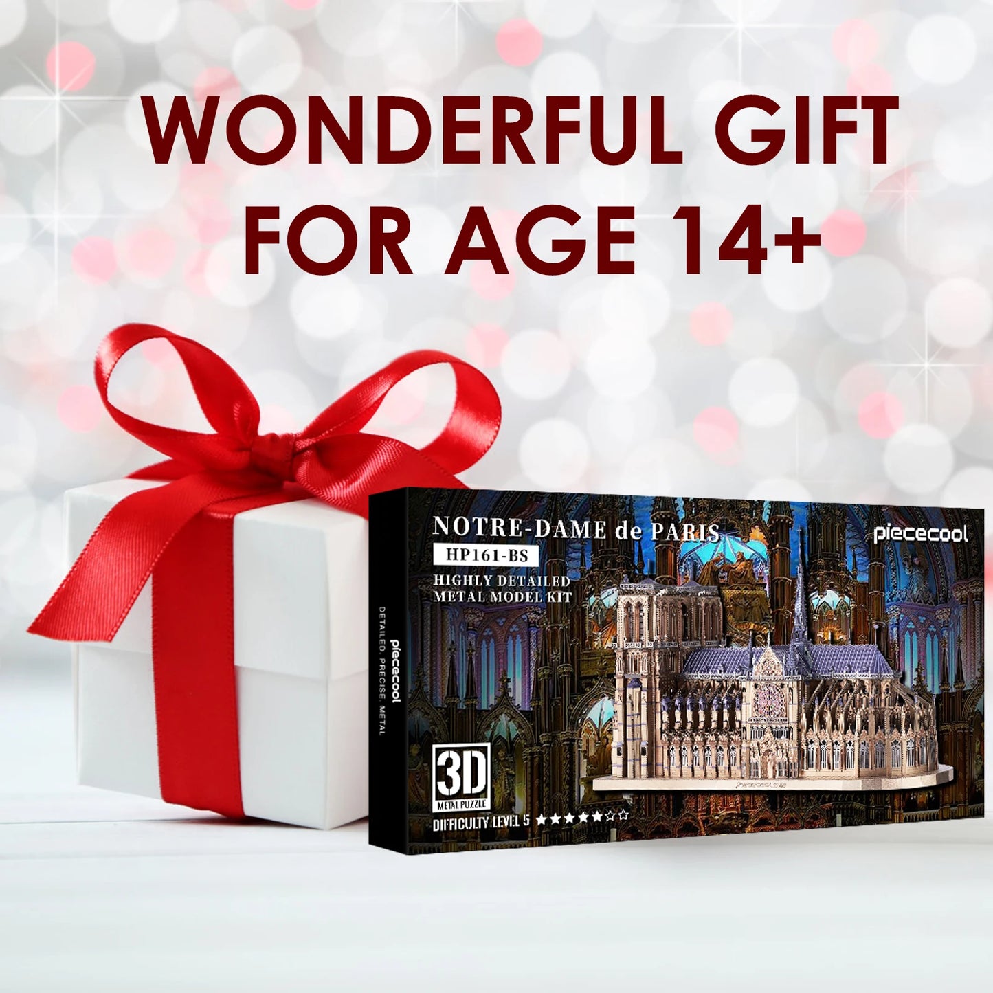 Notre-Dame de Paris 3D Metal Puzzle Kit