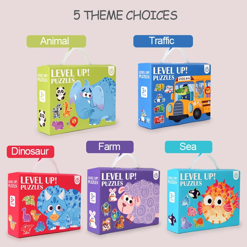 Cartoon Animal Puzzle Set