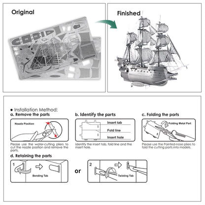 The Flying Dutchman 3D Metal Puzzle