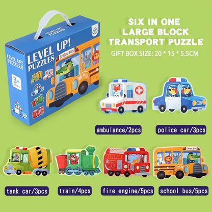 Cartoon Animal Puzzle Set